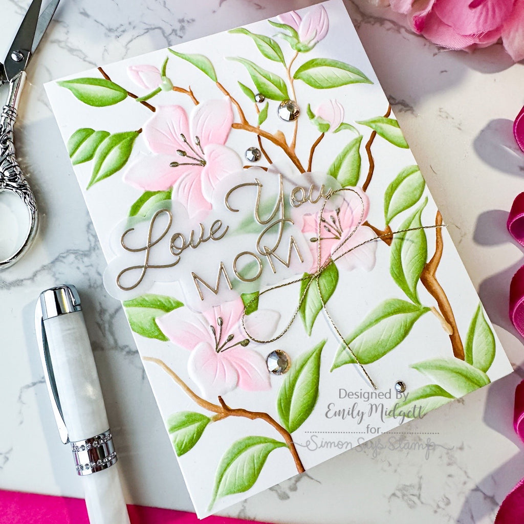 Simon Says Stamp Love You Mom Wafer Dies 1589sd In My Heart Love You, Mom Emily Midgett Card | color-code:ALT07