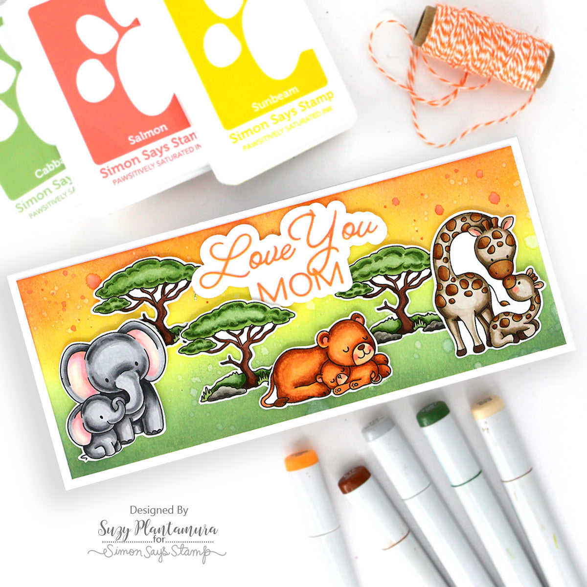 Simon Says Stamp Love You Mom Wafer Dies 1589sd In My Heart Love You, Mom Suzy Plantamura Card | color-code:ALT04