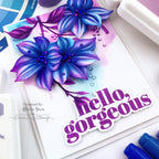 Simon Says Stamp Luna Flower Wafer Dies s1136 Always There Hello, Gorgeous Card Alberto Gava