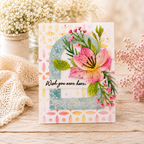 Simon Says Stamp Luna Flower Wafer Dies s1136 Always There Wish You Were Here Card Melissa Phillips