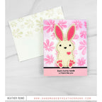 Simon Says Stamp Mini Hearts Party Wafer Die sssd112292 pink flower