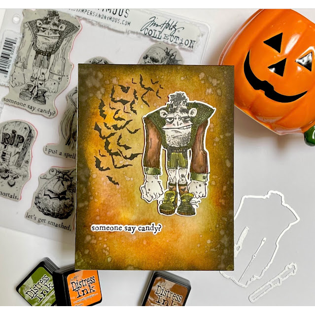 Simon Says Stamp Monster Reunion Wafer Dies 381sss Barb Engler Frankenstein Candy Card | color-code:ALT04