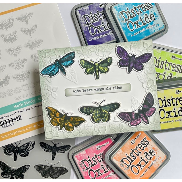 Simon Says Stamp Moth Study Wafer Dies 436sss Brave Wings Moth Card Barb Engler | color-code:ALT06