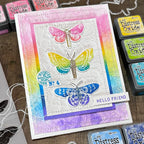 Simon Says Stamp Moth Study Wafer Dies 436sss Richele Christensen Rainbow Moths Card