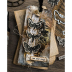 Simon Says Stamp Moth Study Wafer Dies 436sss Zoey Scarpelli Mixed Media Moth Tag