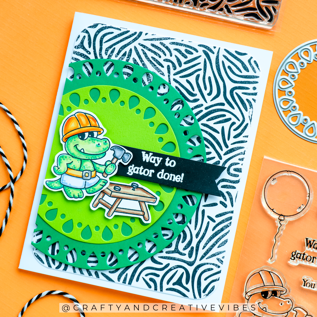 Simon Says Stamp Mr. Snappy Wafer Dies 1681sdc Always There Gator Done Card Amanda Fitterer