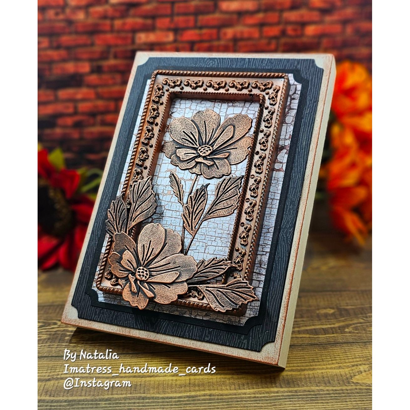 Simon Says Stamp Notched A7 Rectangles Wafer Dies 1416sd  Stamptember Natalia Alton Floral Frame Panel