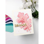 Simon Says Stamp Oak Leaf Wafer Dies 1631mdc Every Happiness Simeen Batra Pink Leaf Card