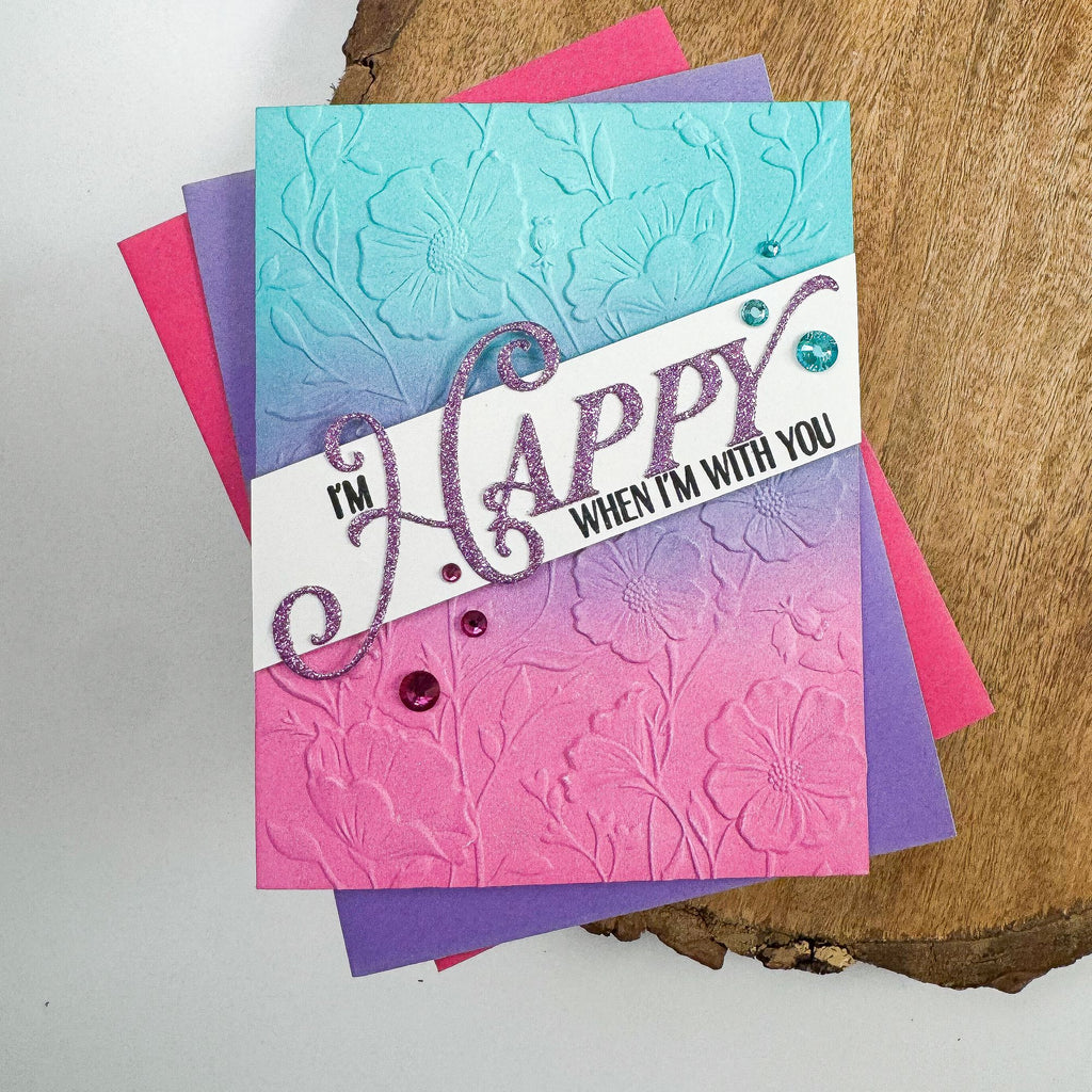 Simon Says Stamp Opulent Happy Wafer Dies 1673sdc Stamptember Kelly Santi With You Card