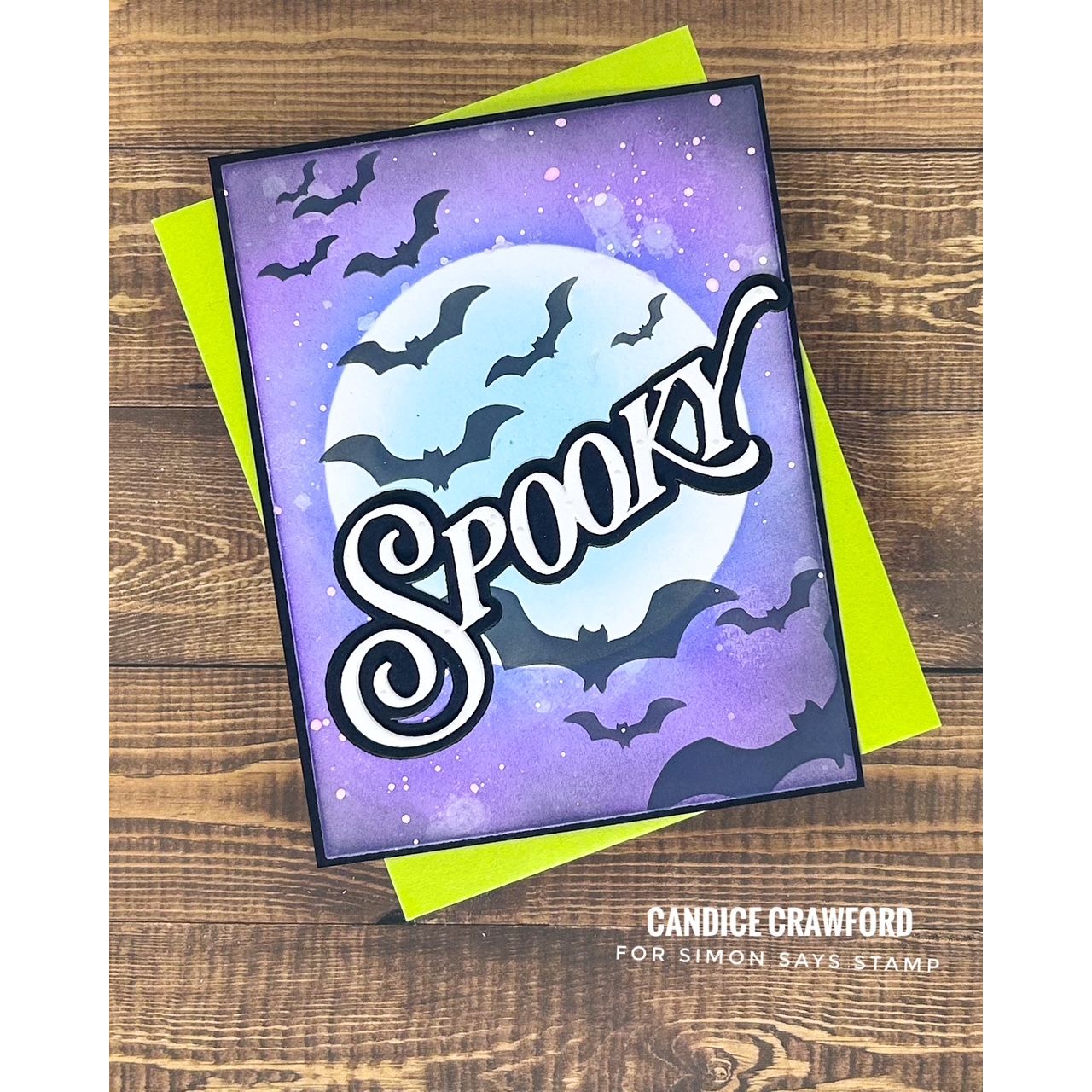 Simon Says Stamp Opulent Spooky Wafer Dies 1730sdc Stamptember Candice Crawford Ghostly Halloween Card