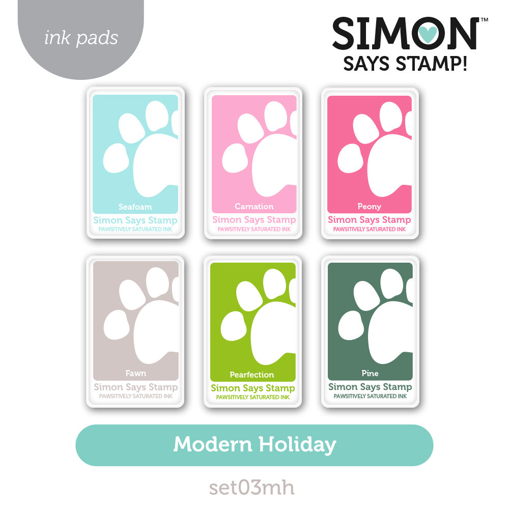Simon Says Stamp Pawsitively Saturated Modern Holiday Ink Pad Bundle