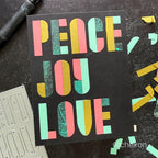 Simon Says Stamp Peace Joy Love Wafer Dies 1709md Stamptember Cheiron Modern Holiday Card