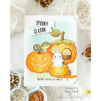 Simon Says Stamp Peekaboo Pumpkin Wafer Dies s1182 Stamptember Nicky Meek Spooky Season Card