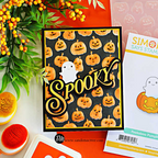 Simon Says Stamp Peekaboo Pumpkin Wafer Dies s1182 Stamptember Sandi MacIver Spooky Ghost and Pumpkins Card | color-code:ALT03