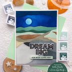 Simon Says Stamp Positive Thoughts Wafer Dies 1630mdc Every Happiness Keisha Charles Dream Big Desert Card