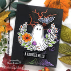 Simon Says Stamp Reverse Spooky Halloween EZ Strips 1042ez Stamptember Shari Carroll Ghostly Halloween Card
