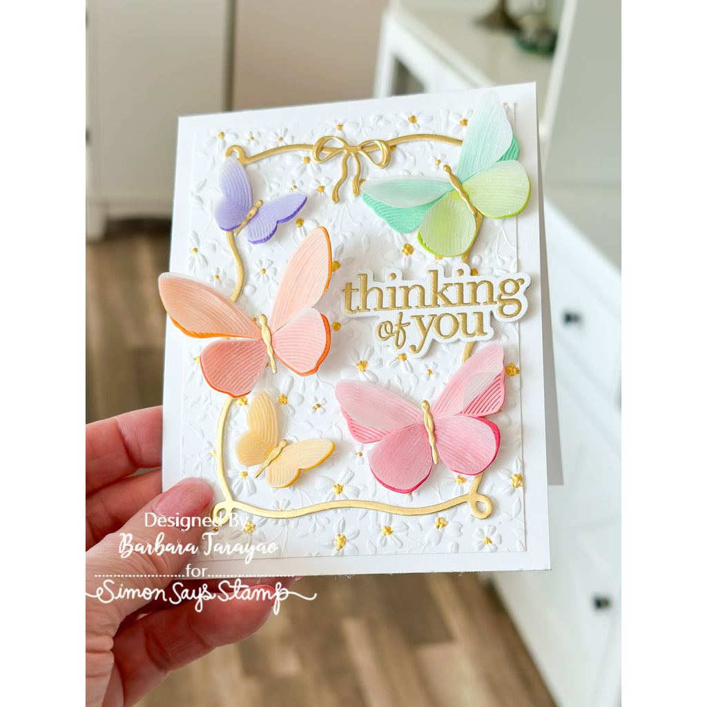 Simon Says Stamp Ribbon Loop Frames Wafer Dies 1510sd Beautiful Moments Thinking of You Card Barbara Tarayao | color-code:ALT05
