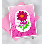 Simon Says Stamp Rustic Layering Flower Wafer Dies s930 Stamptember Thank You Card Pink Jennifer McGuire | color-code:ALT02