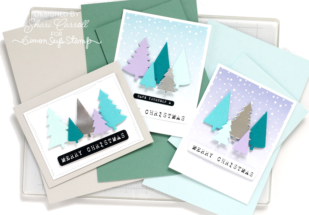 Simon Says Stamp Sage A2 Side Fold Scored Cards 100# 10 Pack saa2side Shari Carroll Mass Producing Christmas Cards