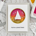 Simon Says Stamp Sailboat Circle Wafer Dies s1172 Shine On Summer Friend Shaker Card Mindy Eggen | color-code:ALT03