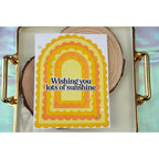 Simon Says Stamp Scalloped Arches Frames Wafer Dies 1540sd In My Heart Sunshine Card