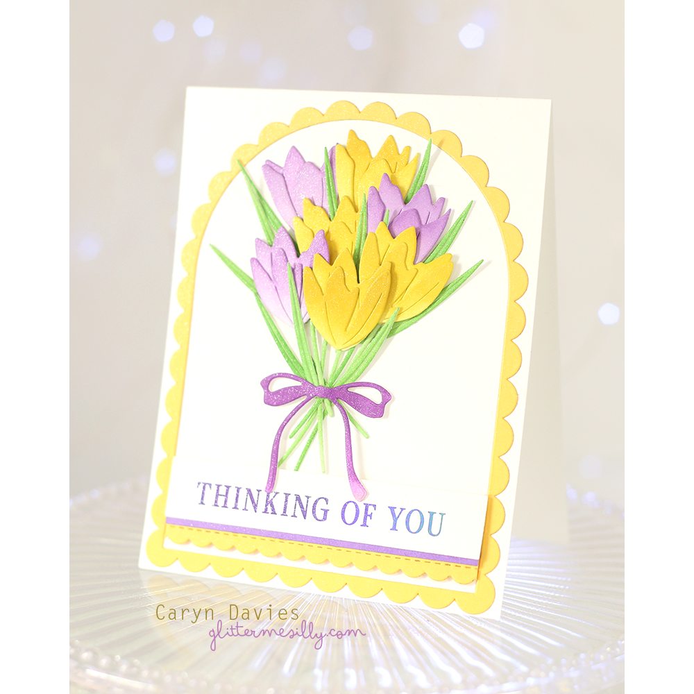 Simon Says Stamp Scalloped Arches Wafer Dies 1538sd In My Heart Crocus Card