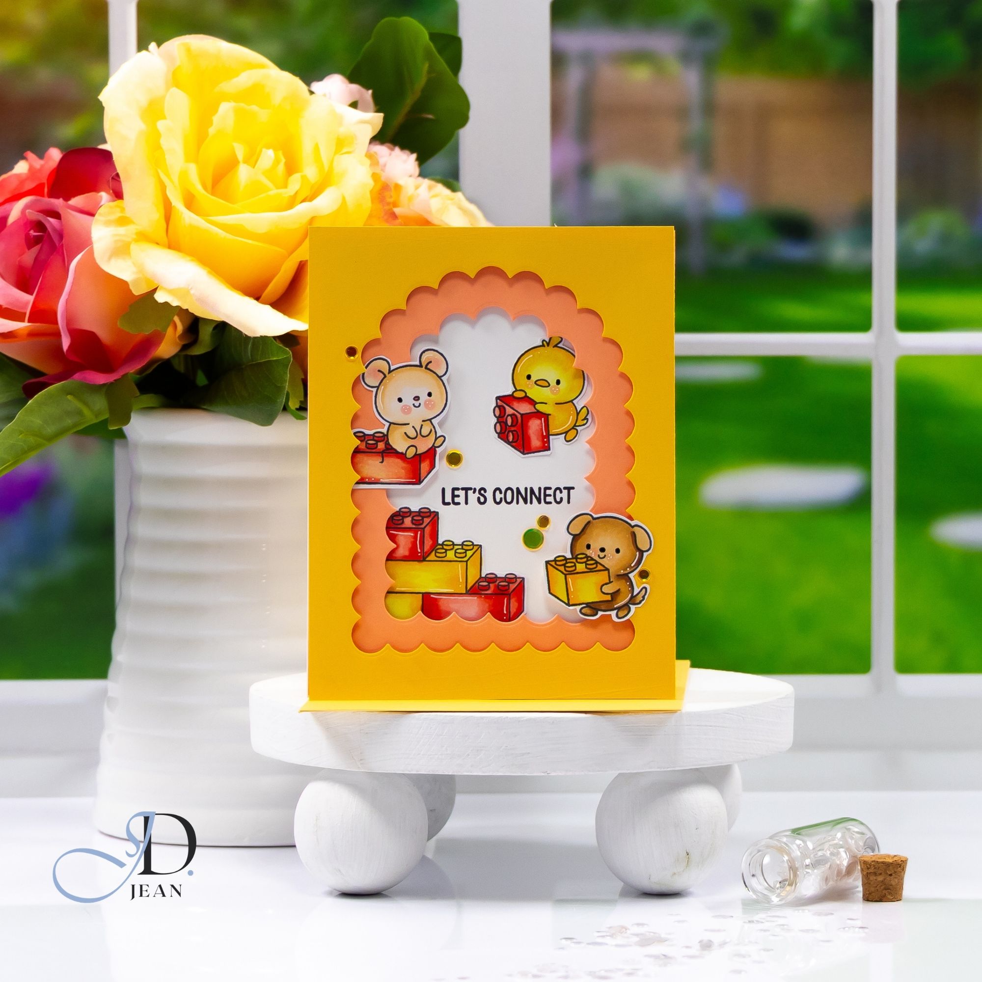 Simon Says Stamp Scalloped Arches Wafer Dies 1538sd In My Heart Let's Connect Card | color-code:ALT03