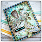 Simon Says Stamp Sea Life Wafer Dies 304sss Octopus Shine Card Barbara Schiassi
