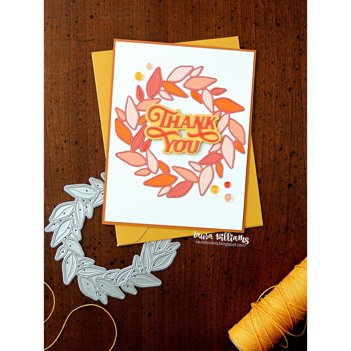 Simon Says Stamp Sending Cheer Collection I Want It All Stand Alone Dies set1412sa Detail Leafy Wreath