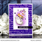 Simon Says Stamp Sentiment Labels 2.0 Wafer Dies 1359sd STAMPtember Birthday Card Rachel Alvarado