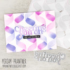 Simon Says Stamp Set of 2 Stencils Background Streamers 1146mt Stamptember Miriam Prantner Cheering You On Card