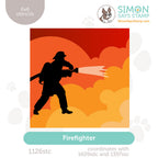 Simon Says Stamp Set of 2 Stencils Firefighter 1126stc Shine On glamour