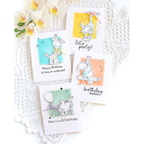 Simon Says Stamp Set of 2 Stencils Mod Plants Blocks 1062mtc Rain or Shine Cute Birthday Card Set | color-code:ALT04