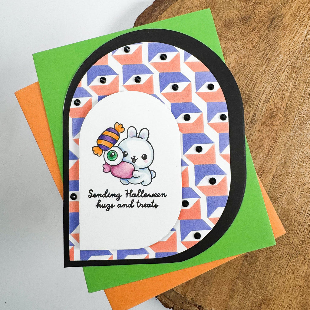 Simon Says Stamp Set of 2 Stencils Quilted Modern Star 1131mt Stamptember Kristin Sluhan Halloween Card 