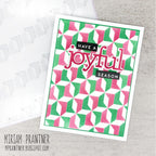 Simon Says Stamp Set of 2 Stencils Quilted Modern Star 1131mt Stamptember Miriam Prantner Joyful Season Card 