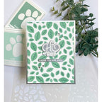 Simon Says Stamp Set of 2 Stencils Scattered Leaves 1110st Beautiful Moments Friend Card Barb Engler | color-code:ALT02