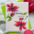 Simon Says Stamp Set of 2 Stencils Wild and Free Flowers 1152stc Always There Sending Love and Hugs Card Keisha Charles