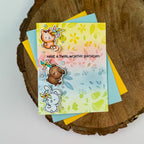Simon Says Stamp Set of 4 Stencils Bellflower Blossoms 1148st Every Happiness Kristin Sluhan Twirl-Worthy Card