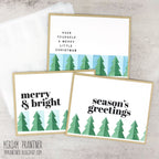 Simon Says Stamp Set of 4 Stencils Christmas Tree Halves 1160mt Stamptember Miriam Prantner Holiday Cards