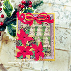 Simon Says Stamp Set of 4 Stencils Christmas Tree Halves 1160mt Stamptember Nicole Brown Holiday Music Card