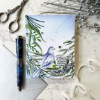 Simon Says Stamp Set of 4 Stencils Tranquil Dove 1186stc Emily Midgett Sacred Christmas Card