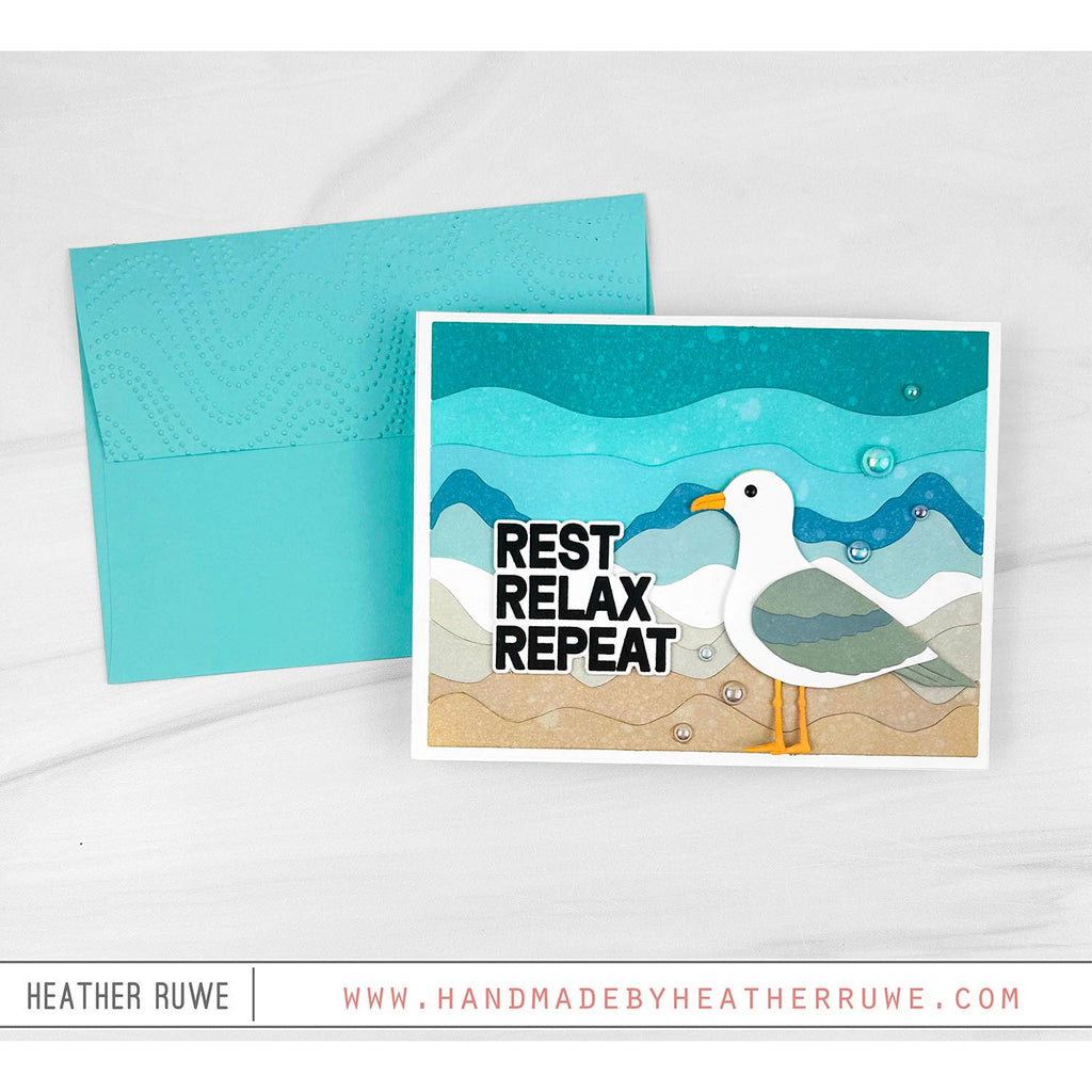 Simon Says Stamp Shine On Collection I Want It All Stand Alone Dies set1275sa Happy Seagull Heather Ruwe