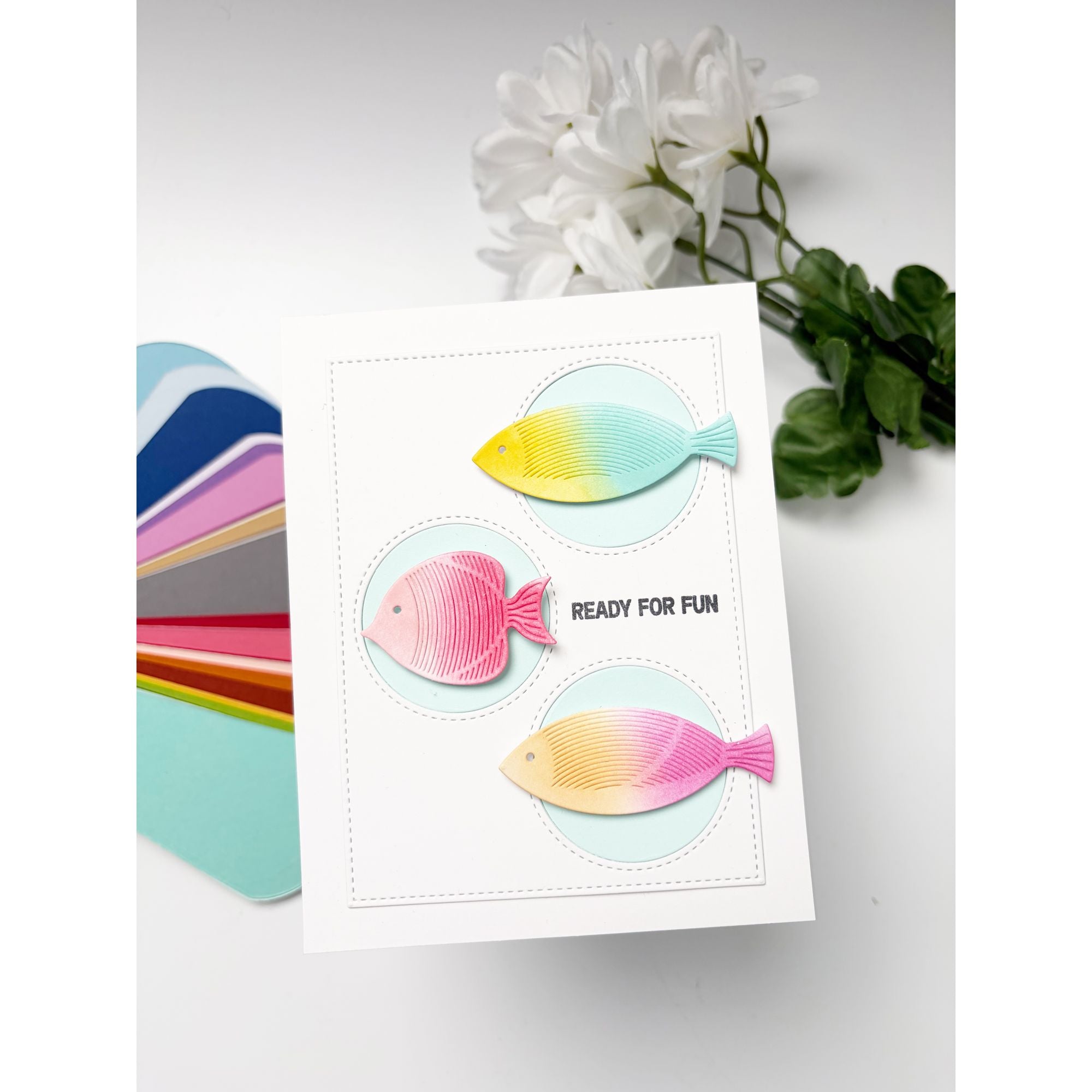 Simon Says Stamp Shine On Collection I Want It All Stand Alone Dies set1275sa Whirl Fish Simeen Batra