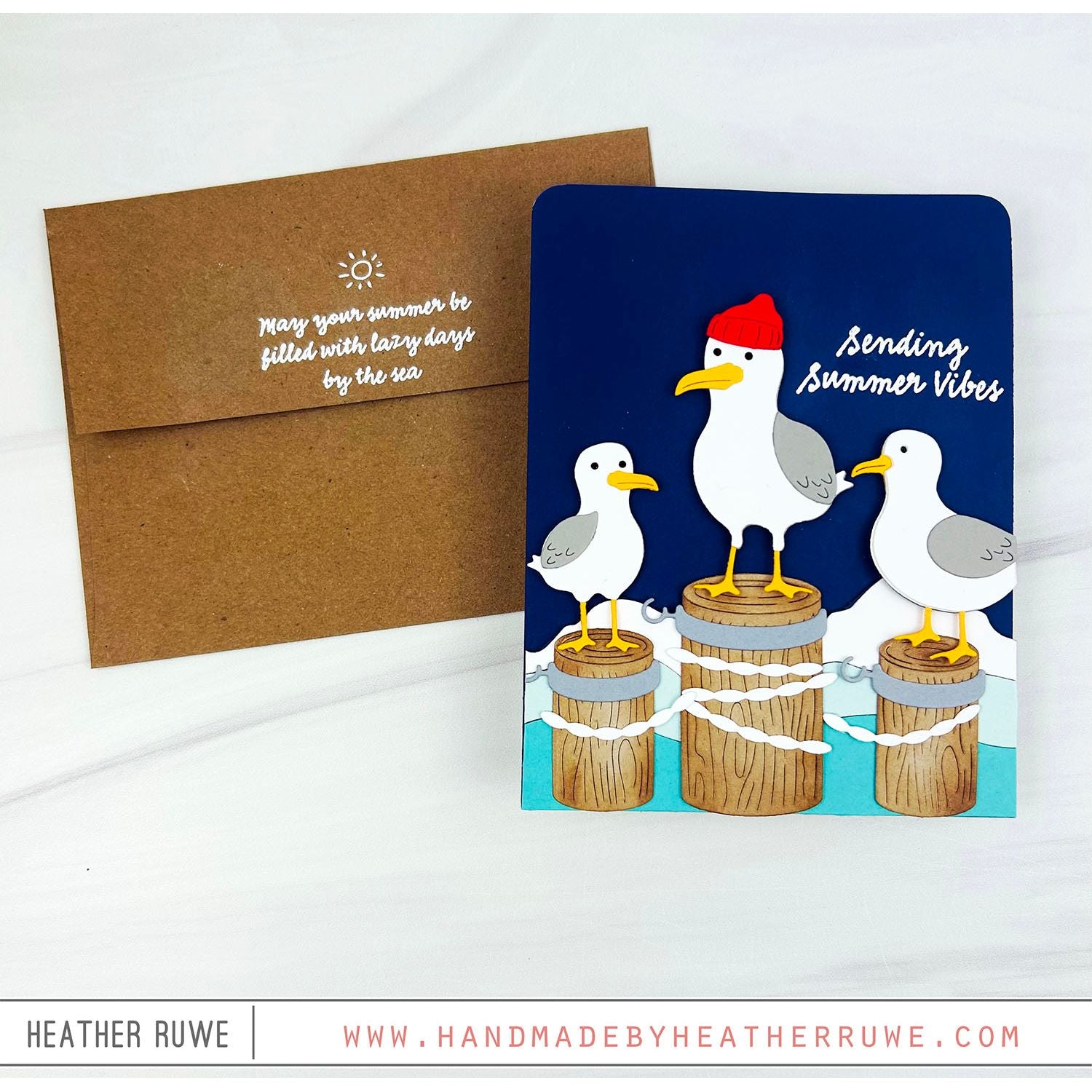 Simon Says Stamp Silly Seagulls Wafer Dies s1165 Shine On Summer Vibes Seagulls Card Heather Ruwe