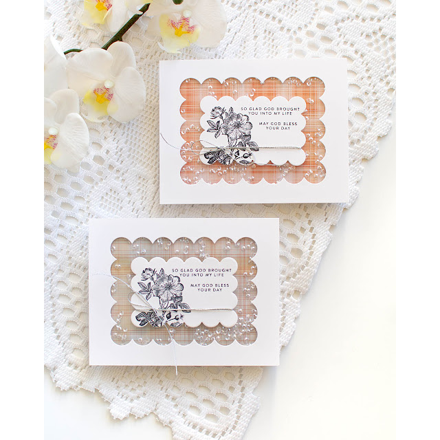 Simon Says Stamp! Simon Says Clear Stamps TINY WORDS FAITH sss101964 God Bless You Cards Heather Hoffman | color-code:ALT01