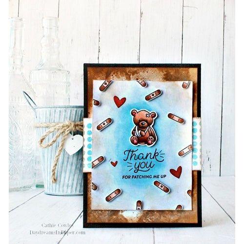 Simon Says Stamp! Simon Says Stamps and Dies WORK OF THE HEART set387woh Cathie Cowles Bandage Teddy