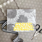 Simon Says Stamp! Simon Says Stamps and Dies XL GREETINGS set346xlg Sending Sunshine Card