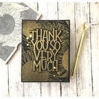Simon Says Stamp! Simon Says Stamps and Dies XL GREETINGS set346xlg Thank You Card