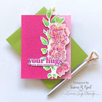 Simon Says Stamp! Simon Says Stamps and Dies XL LOVE GREETINGS set482lg Hugs Card Susan R. Opel