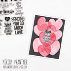 Simon Says Stamp! Simon Says Stamps and Dies XL LOVE GREETINGS set482lg Love Card Miriam Prantner | color-code:ALT3